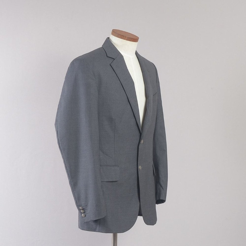 Arrow Mens Suit Jacket Gray Tweed  Wool Poly Blend Formal Coat Single-Breast 40R